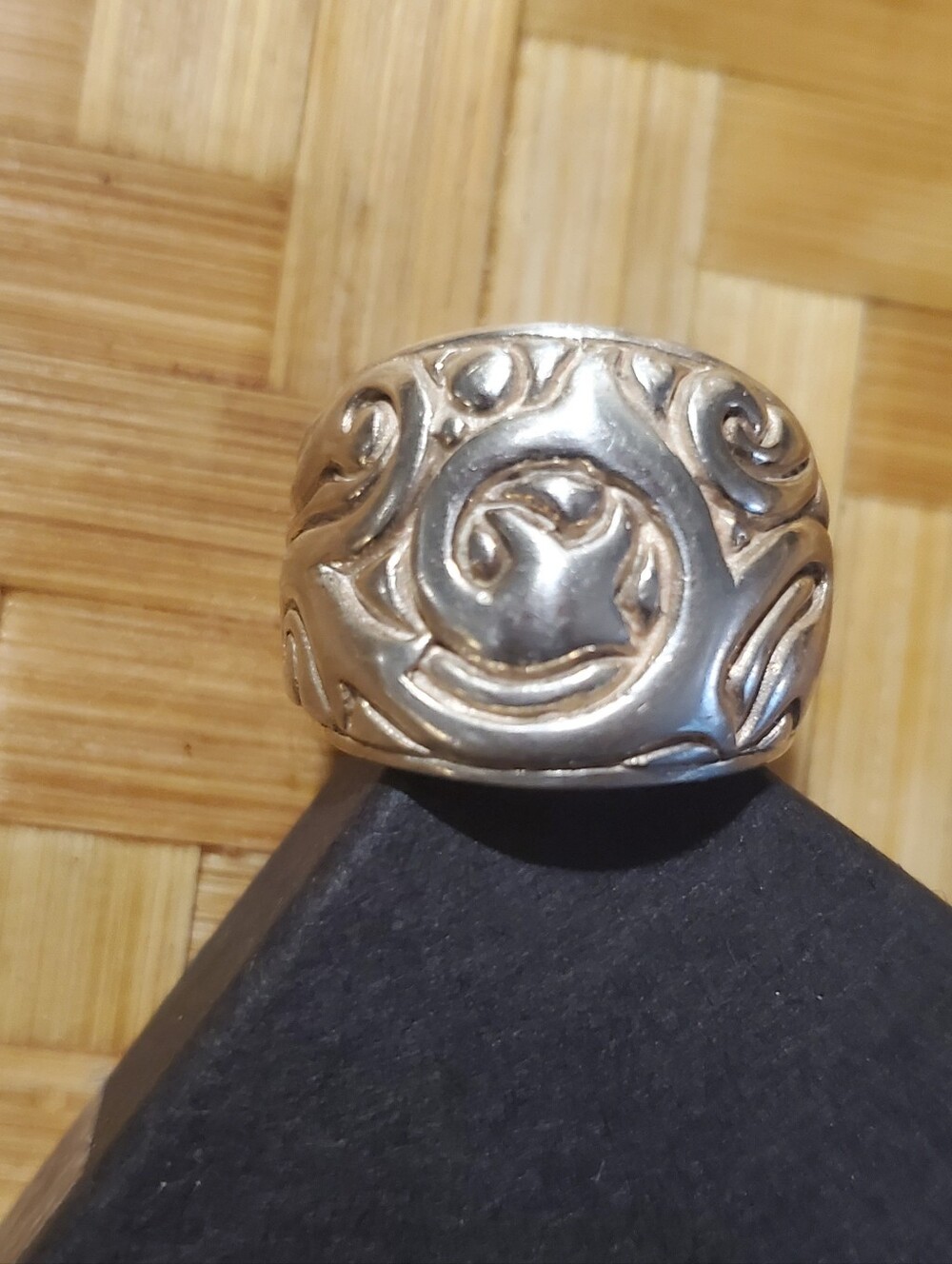 Mens Sterling  Silver Ring Vintage Sterling Silver